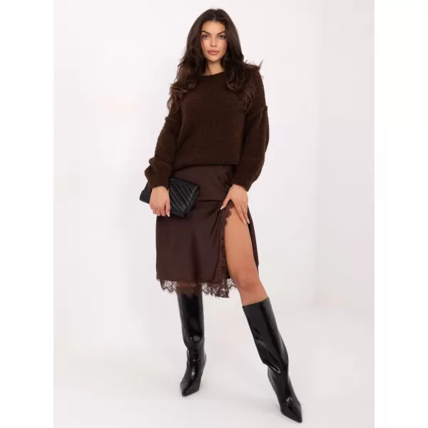  Dámský svetr ITALY MODA IT-SW-72806.75 DARK BROWN 