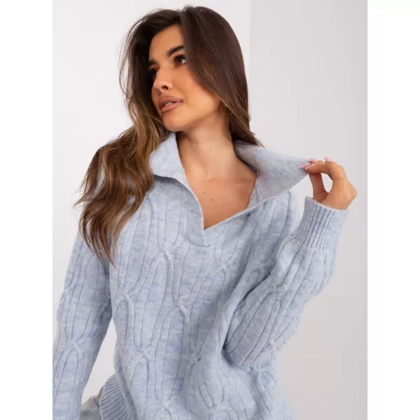  Dámský svetr WOOL FASHION ITALIA AT-SW-2349-2.27 BLUE 
