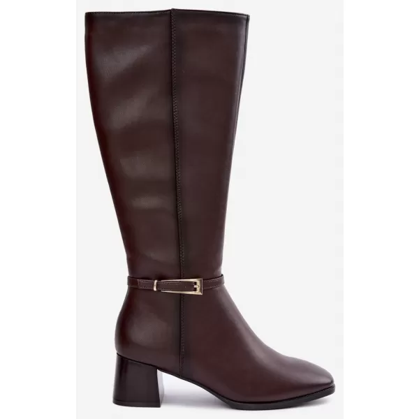  Dámské kozačky SERGIO LEONE KZ-31-S CHOCOLATE 