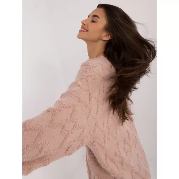  Dámský svetr WOOL FASHION ITALIA AT-SW-2361.61 DARK PINK 