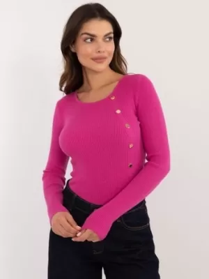 Dámský svetr WOOL FASHION ITALIA AT-SW-2332-2.65 FUCHSIA