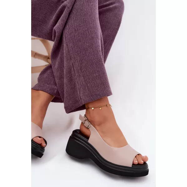  Dámské sandály VINCEZA 66936 BEIGE 