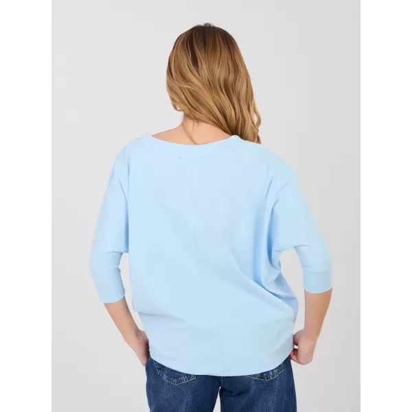  Dámská halenka RUE PARIS RV-BZ-A1186.89 LIGHT BLUE 