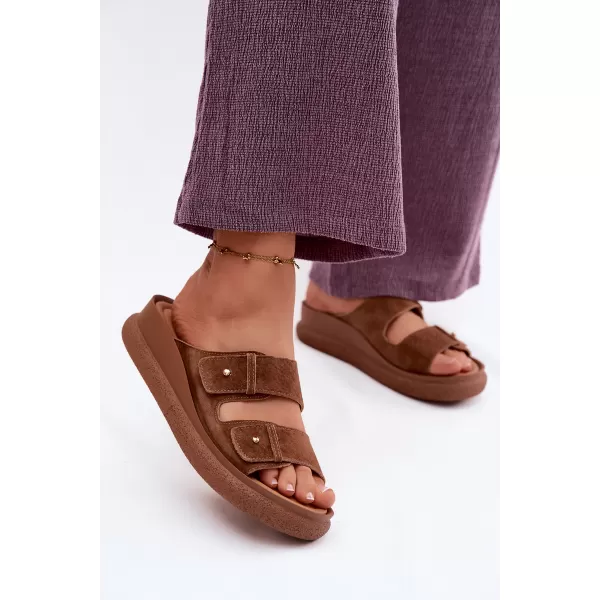  Dámské pantofle VINCEZA 66916 CAMEL 