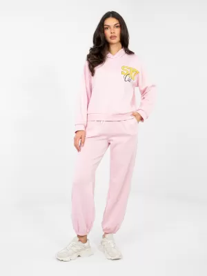 Dámská tepláková souprava RUE PARIS IT-KMPL-22181.30 BRIGHT PINK