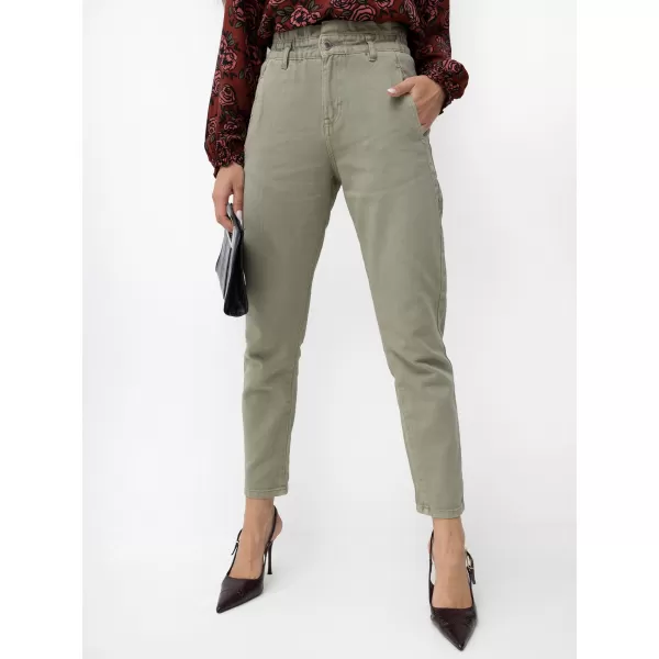  Dámské kalhoty SUBLEVEL D70059Z62399A3 KHAKI 