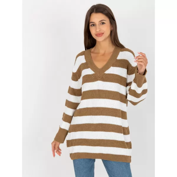  Dámský svetr RUE PARIS LC-SW-8030.29P WHITE-BEIGE 