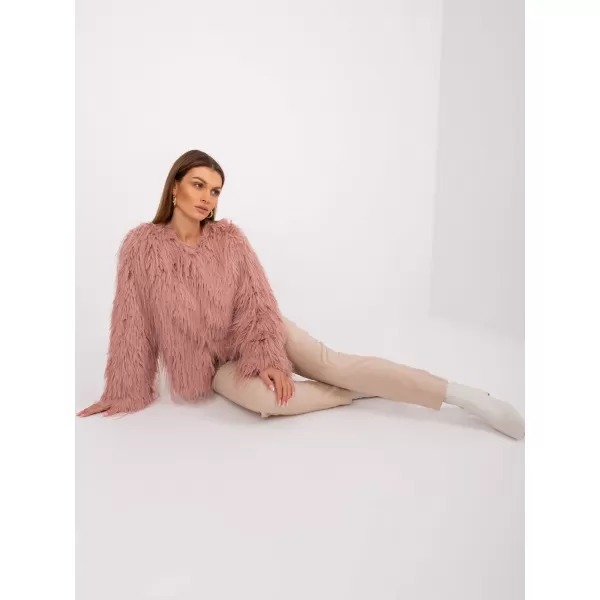  Dámská bunda WOOL FASHION ITALIA AT-KR-2359.96P DARK PINK 
