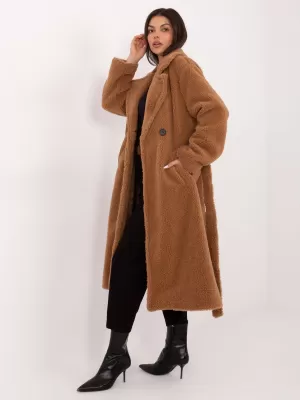 Dámský kabát FACTORY PRICE IT-PL-97150.26 CAMEL