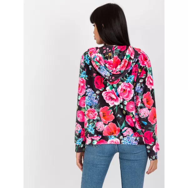  Dámská mikina RUE PARIS RV-BL-8118.89 BLACK AND PINK 
