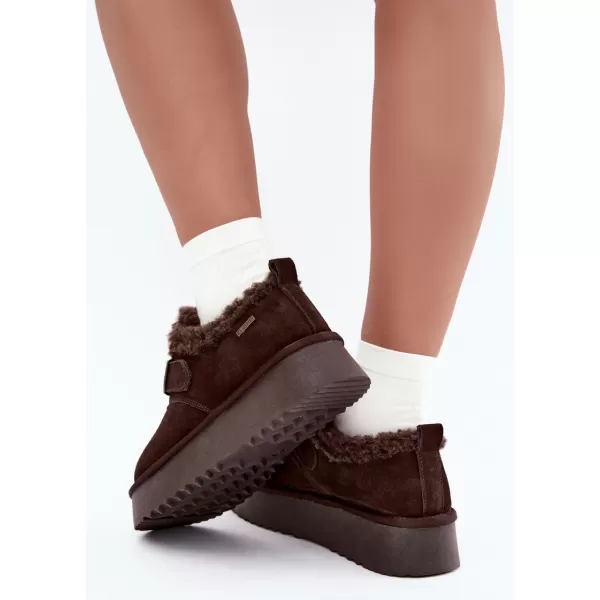  Dámské sněhule BIG STAR SHOES UU274319 BROWN/BEIGE 