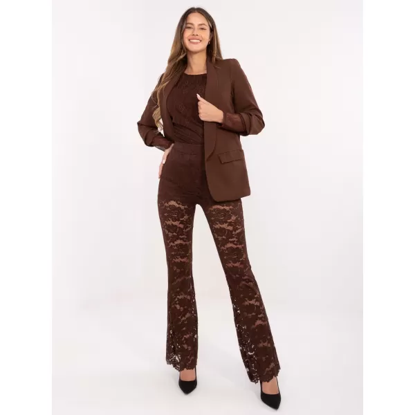  Dámské kalhoty ITALY MODA MI-SP-K69-3.21P BROWN 