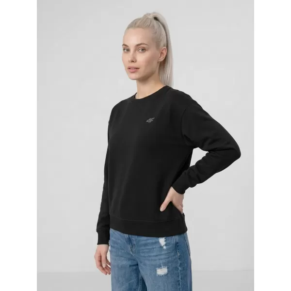  Dámská mikina 4F 4FWMM00TSWSF2534 DEEP BLACK 