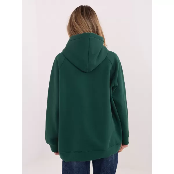  Dámská mikina RUE PARIS RV-BL-A1034.30 DARK GREEN 