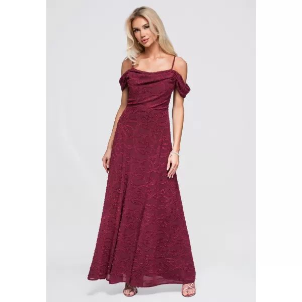  Dámské šaty LARICA LA-OM-DLR388 MAROON 