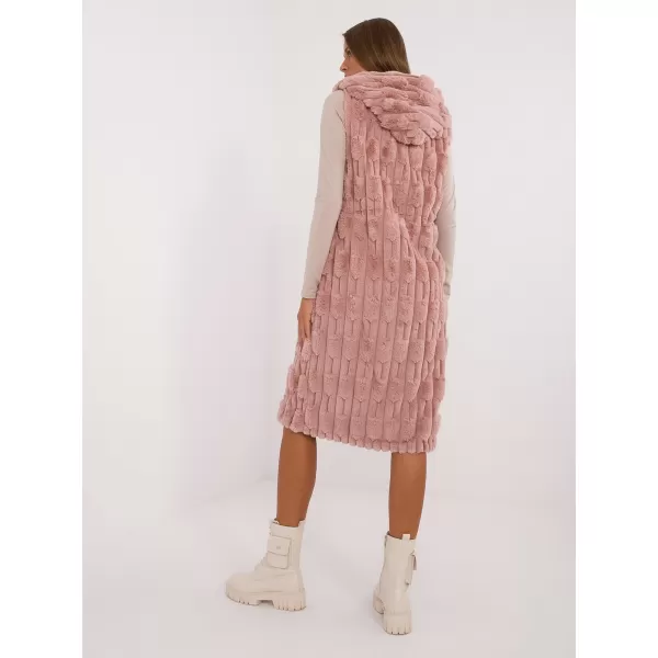  Dámská vesta WOOL FASHION ITALIA AT-KZ-2368-1.07 DARK PINK 