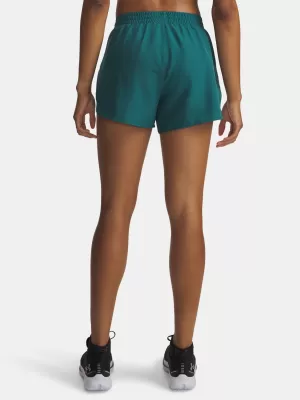 Dámské kraťasy UNDER ARMOUR UA FLY BY 3SHORTS 1382438-338 ZELENÁ