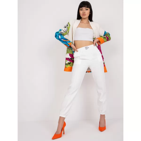  Dámské kalhoty ITALY MODA DHJ-SP-15832.64 WHITE 
