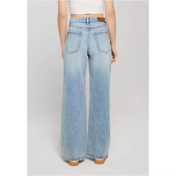  Dámské kalhoty URBAN CLASSICS TB8141 DIRTY LIGHT BLUE ACID WASHED 