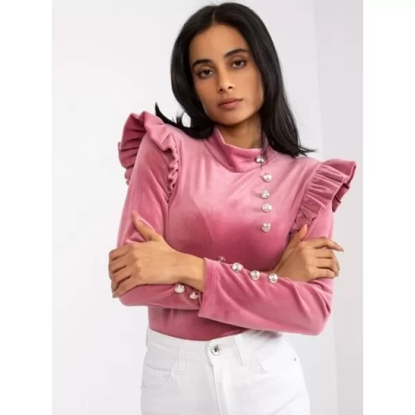  Dámská halenka ITALY MODA DHJ-BZ-6533A.44P DARK PINK 