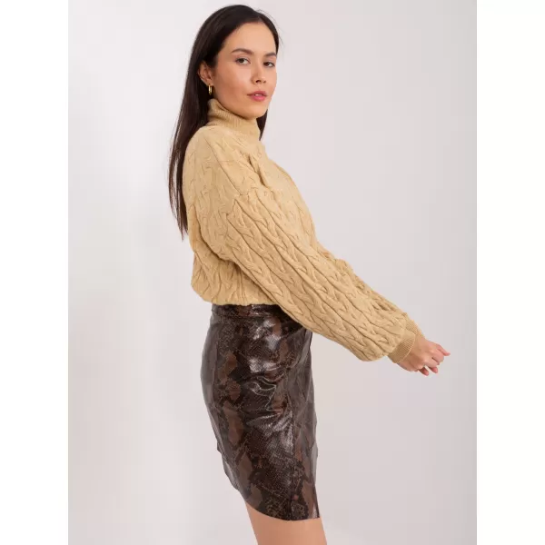  Dámský svetr WOOL FASHION ITALIA AT-SW-2348.95 CAMEL 