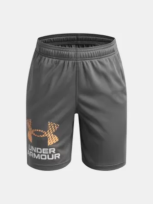 Chlapecké kraťasy UNDER ARMOUR TECH LOGO SHORTS 1383333-709 ZELENÁ