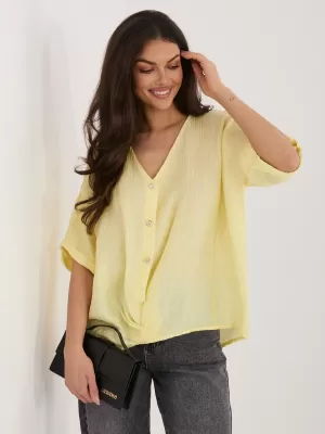 Dámská halenka ITALY MODA IT-BZ-81891.49 BRIGHT YELLOW
