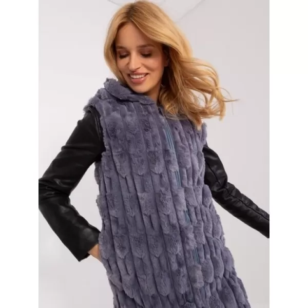  Dámská vesta WOOL FASHION ITALIA AT-KZ-2368-1.57 GRAY 