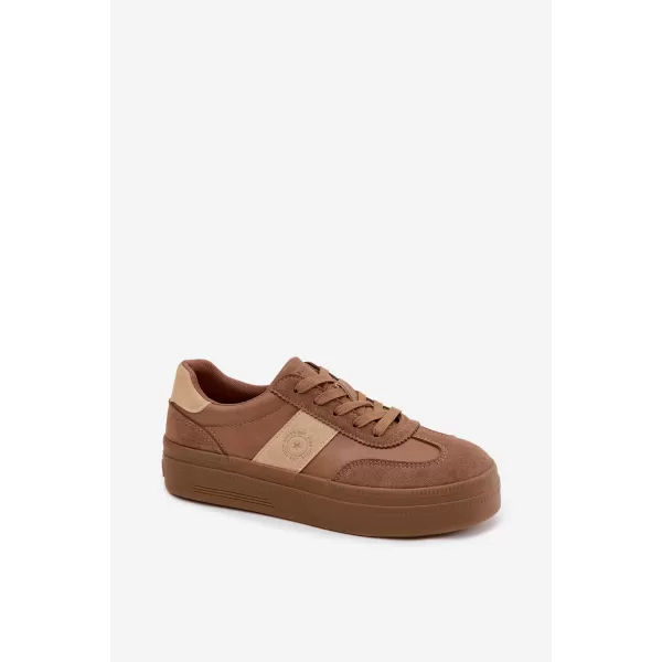  Dámské tenisky BIG STAR SHOES UU274015 BROWN/BEIGE 