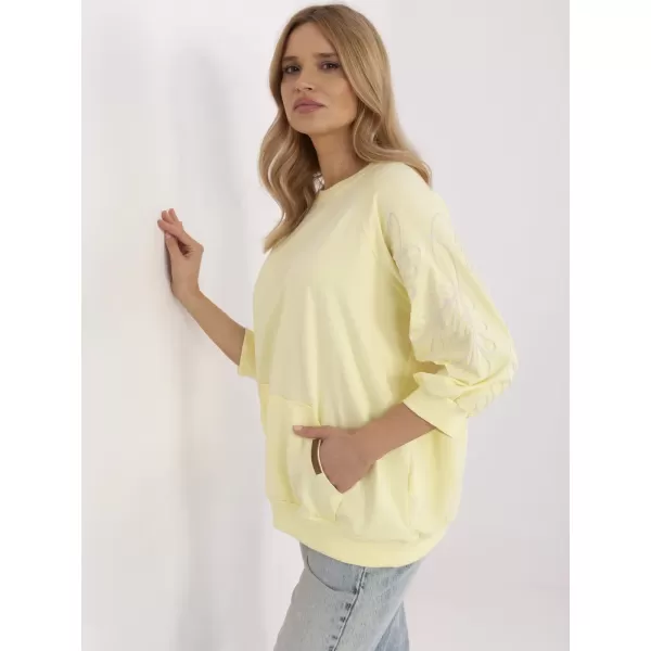  Dámská mikina RUE PARIS RV-BL-A367-1.18P BRIGHT YELLOW 