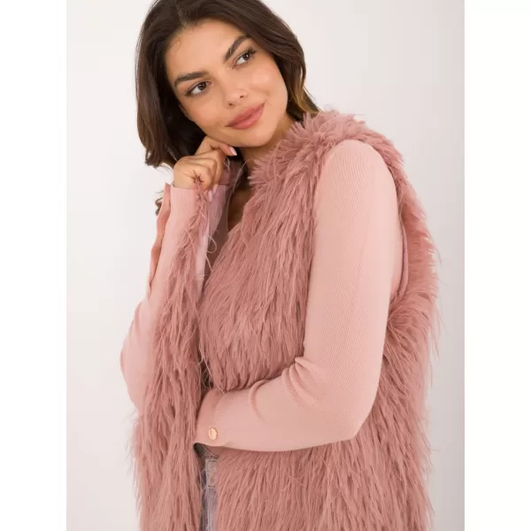  Dámská vesta WOOL FASHION ITALIA AT-KZ-2349-1.50 DARK PINK 