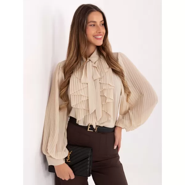  Dámská halenka ITALY MODA MI-KS-A2818.09 LIGHT BEIGE 