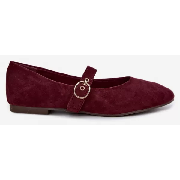  Dámské baleríny BOTO 9797 BURGUNDY 