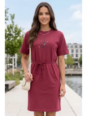 Dámské šaty ALTISPORT ALW091816 GARNET
