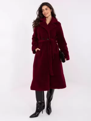 Dámský kabát FACTORY PRICE IT-PL-97150.26 BURGUNDY