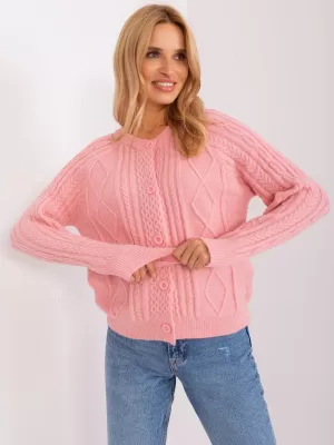 Dámský svetr WOOL FASHION ITALIA AT-SW-2346-2.99P BRIGHT PINK