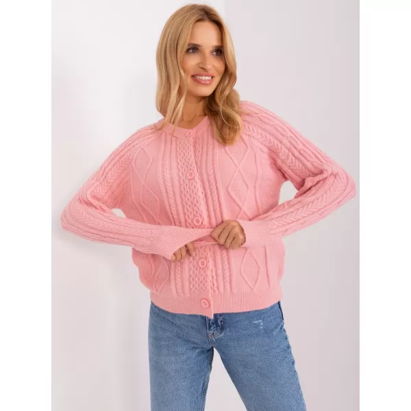  Dámský svetr WOOL FASHION ITALIA AT-SW-2346-2.99P BRIGHT PINK 