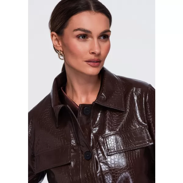  Dámská bunda OMBRE OW-JAFL-0145 BROWN 