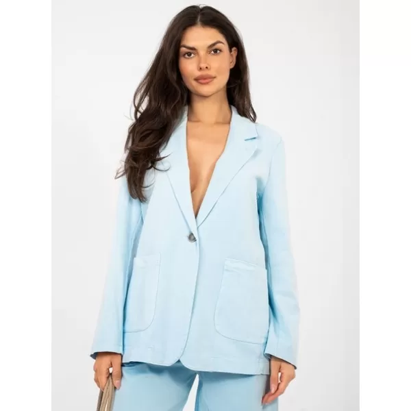  Dámská bunda RUE PARIS IT-MA-FL7703.49 LIGHT BLUE 