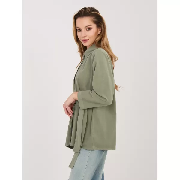  Dámská košile RUE PARIS IT-KS-FL10188.27 KHAKI 