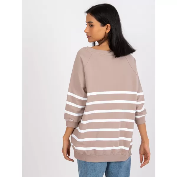  Dámská halenka RUE PARIS RV-BZ-7556.68 DARK BEIGE 