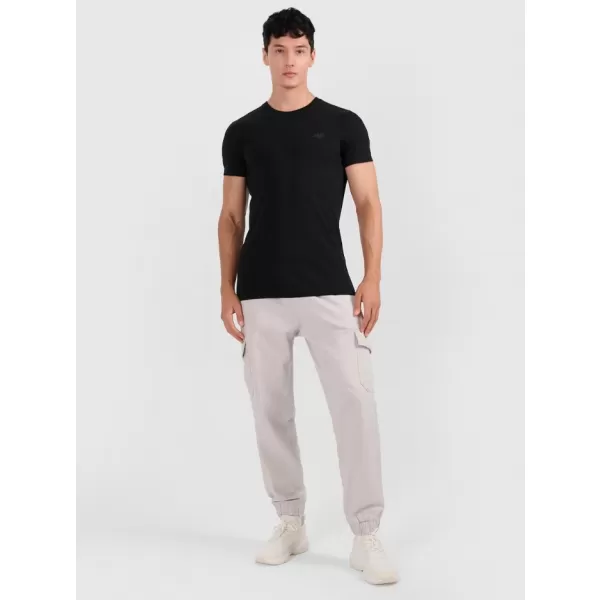  Pánské triko 4F 4FRMM00TTSHM3248 DEEP BLACK 