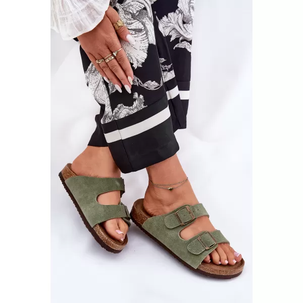  Dámské pantofle BIG STAR SHOES RR274A393 GREEN 