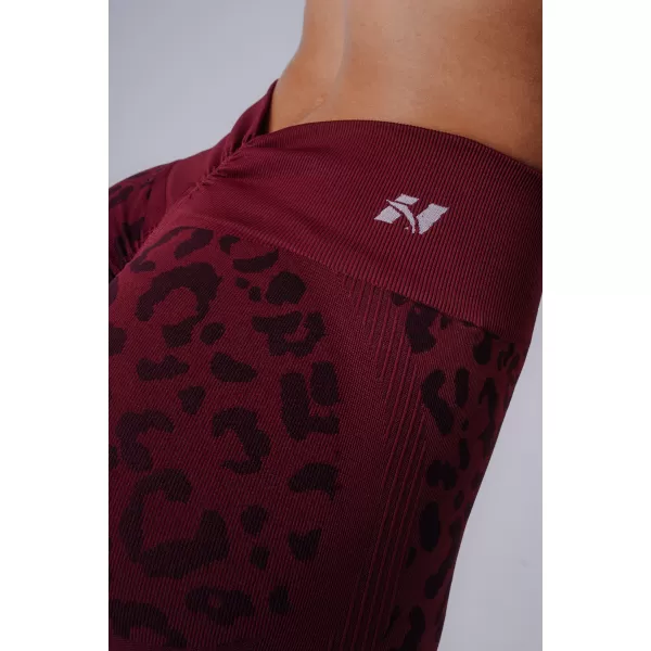  Dámské legíny NEBBIA PRIMAL 849 BORDO LEOPARD 