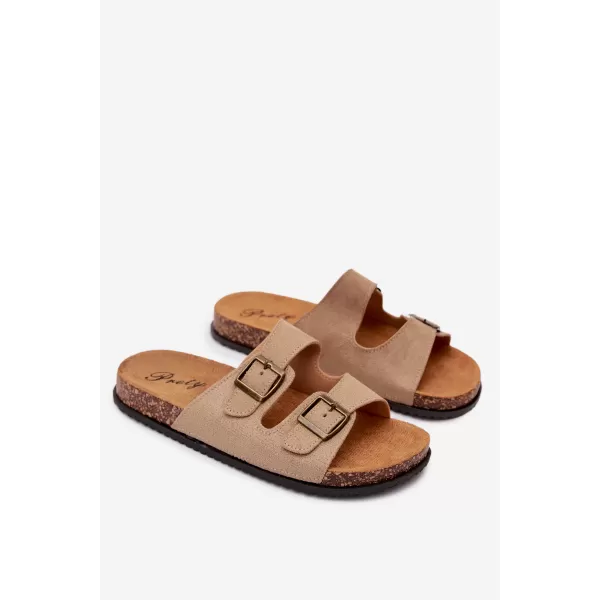  Pánské pantofle BOTO 56302-11 KHAKI 