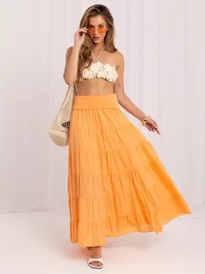 Dámská sukně ITALY MODA IT-SD-FL9357MSL.56 BRIGHT ORANGE