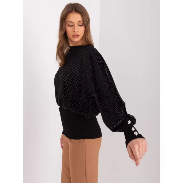  Dámská halenka RUE PARIS RV-BZ-7348.11 NOIRE 