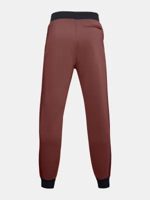 Pánské tepláky UNDER ARMOUR MEN'S UA RIVAL FLC AMP JGS 1357125-688 ČERVENÁ
