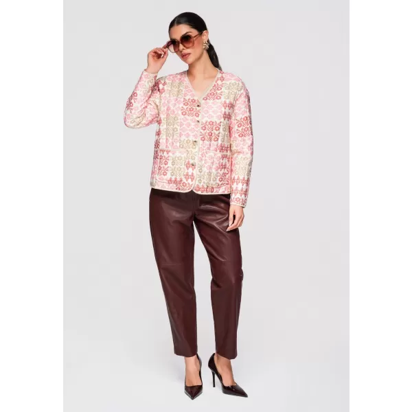  Dámská bunda LARICA OW-JALP-0126 ROSE/BEIGE 