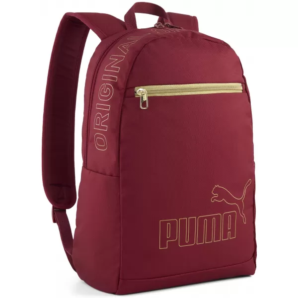  Batoh PUMA PHASE GOLD BACKPACK II 09300101 GARNET GLOW/GOLD 